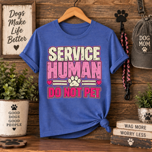 Service Human Do Not Pet T-Shirt